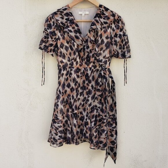 5/$100 SALE - J. Ing Wildcat Leopard Mini Dress - Picture 5 of 10